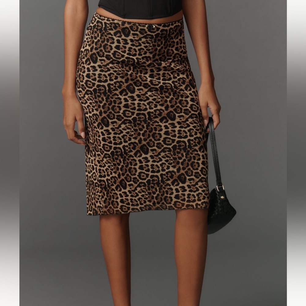 NIA Tresor Sheer Mesh Midi Skirt